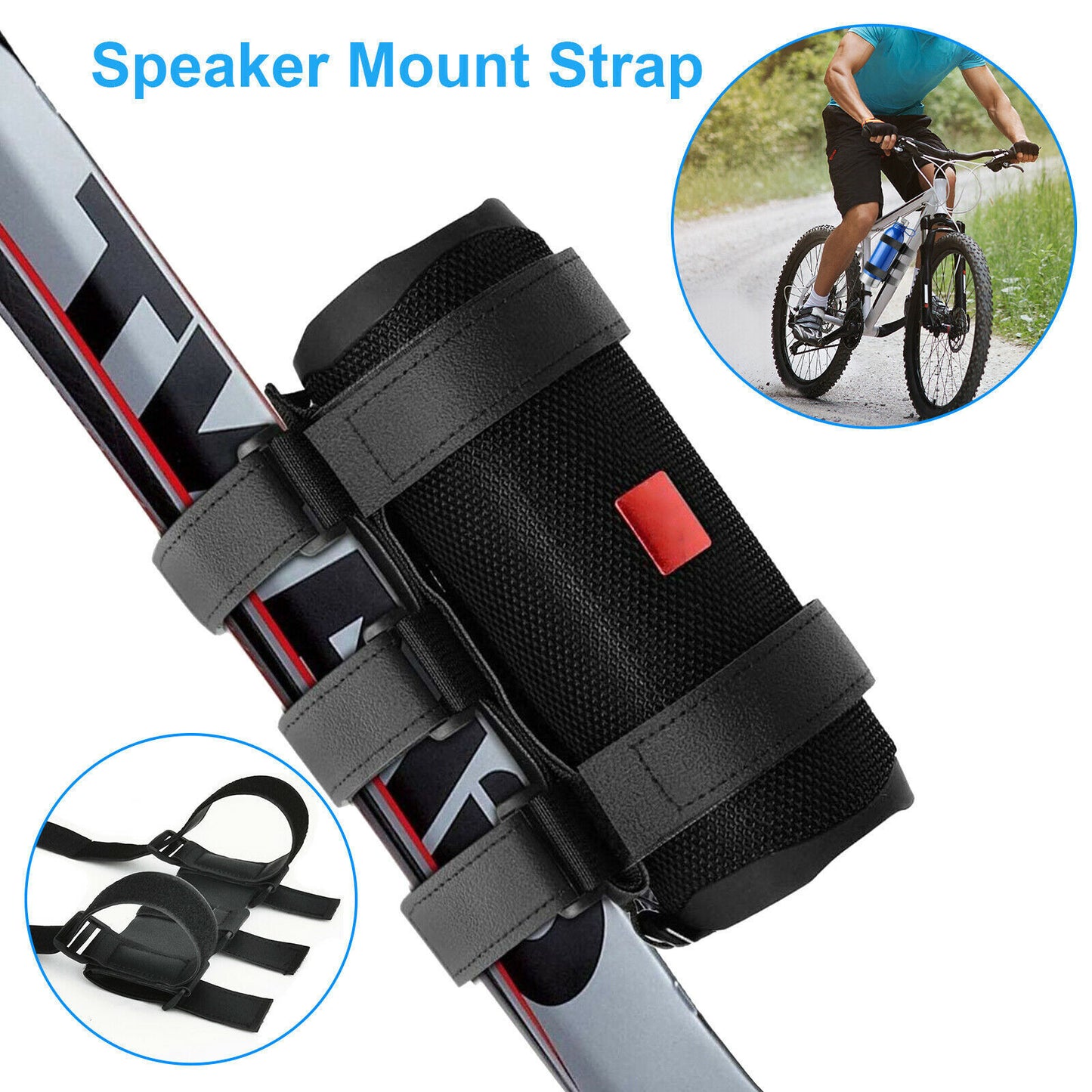 BLUETOOTH SPEAKER STRAP FOR GOLF CARTS, BIKES, ETC.