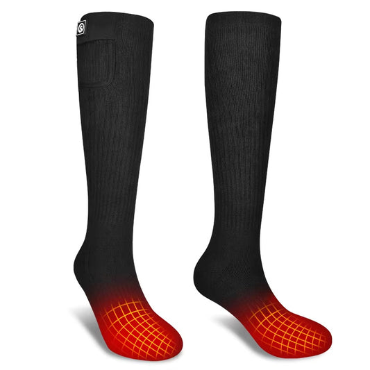 Men's Knitted Electric Heating Socks - Anti-Slip Design w/Warm Cotton Spandex