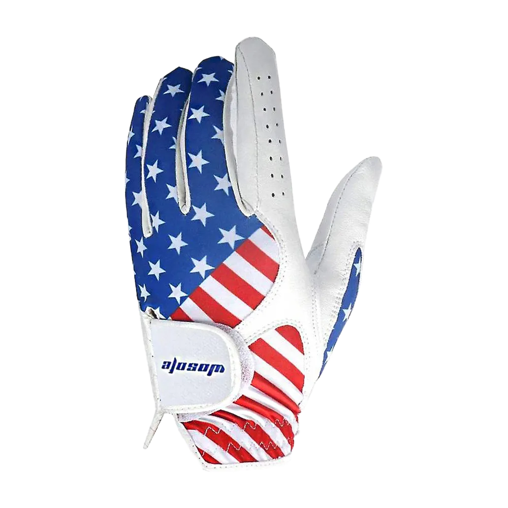 Men's American Flag Patterned Golf Glove