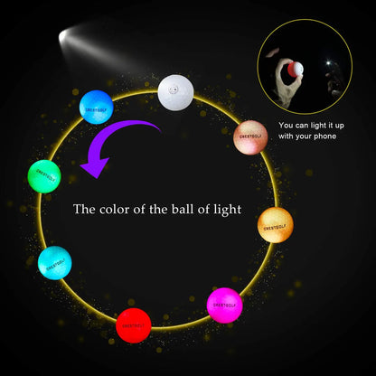 LED MULTI-COLOR GOLF BALLS