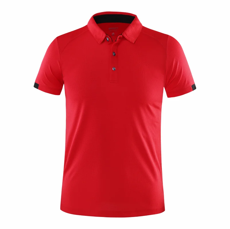 Quick Drying Short Sleeved Polo Shirt Made with Breathable Fabric