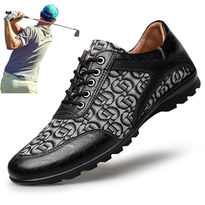 MENS LUXURY BREATHABLE ANTI-SLIP GOLF SHOES