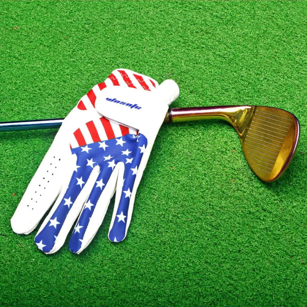 Men's American Flag Patterned Golf Glove