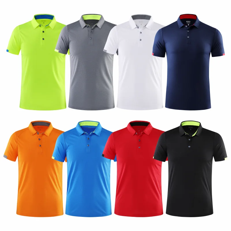 Quick Drying Short Sleeved Polo Shirt Made with Breathable Fabric