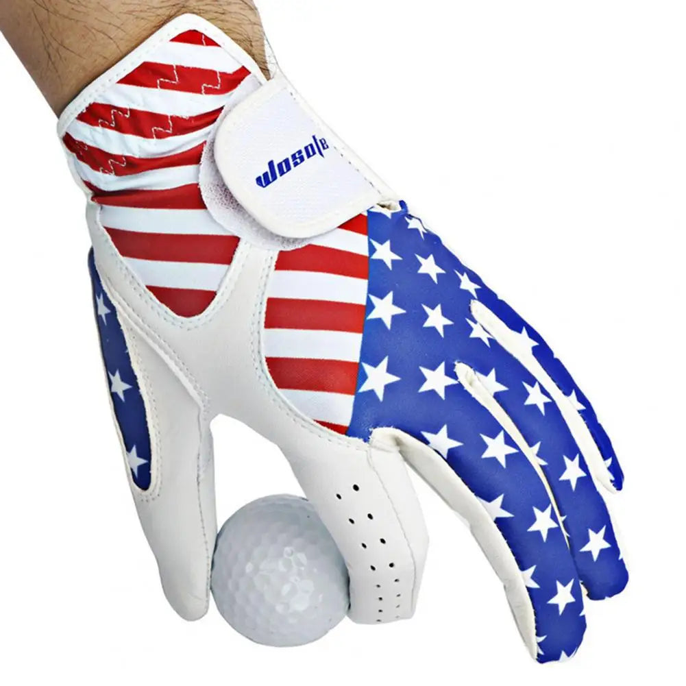 Men's American Flag Patterned Golf Glove