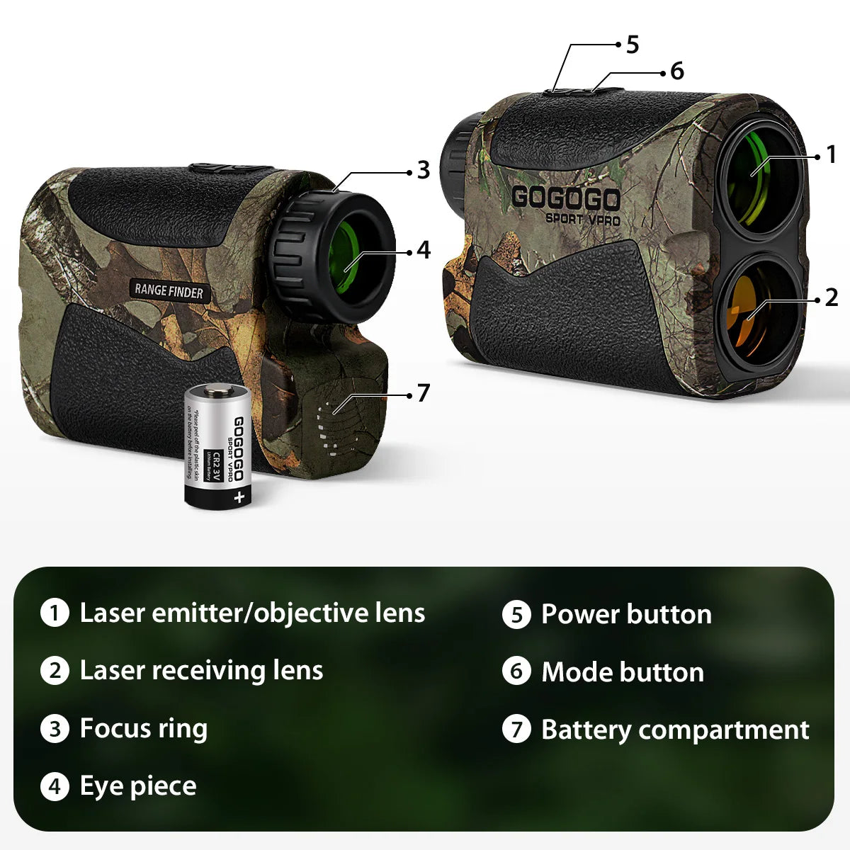 Golf Laser Rangefinder with Slope Compensation