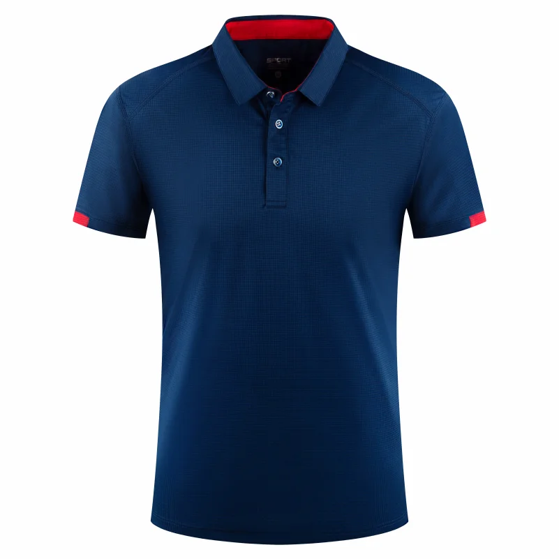 Quick Drying Short Sleeved Polo Shirt Made with Breathable Fabric