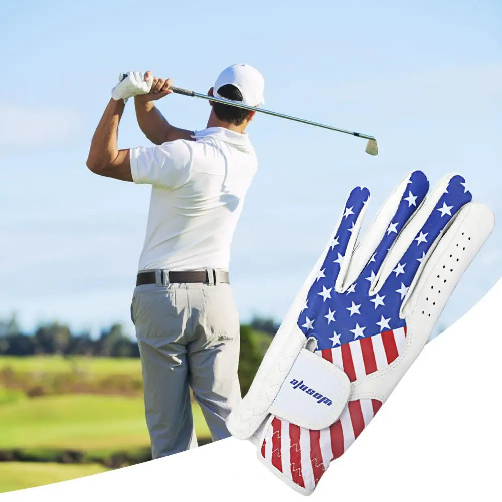 Men's American Flag Patterned Golf Glove