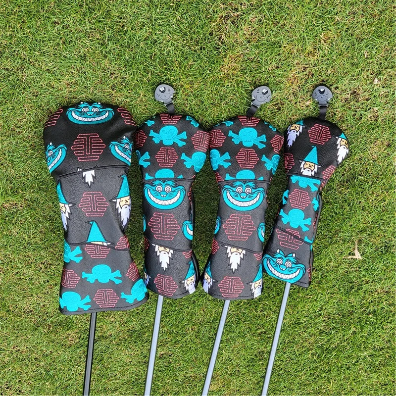 SKULL DESIGNED GOLF CLUB COVERS