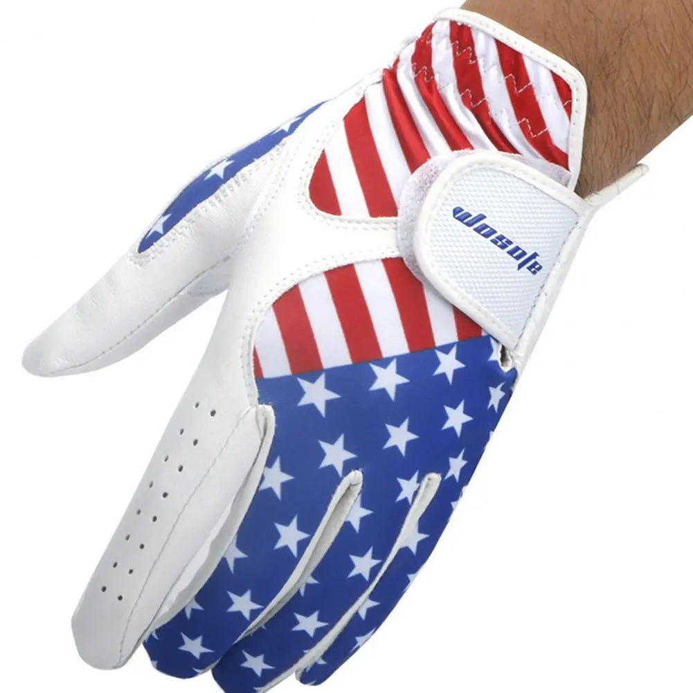 Men's American Flag Patterned Golf Glove