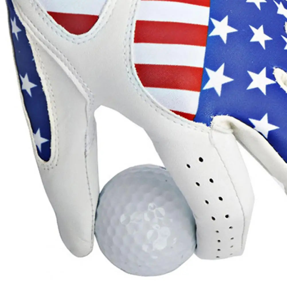 Men's American Flag Patterned Golf Glove