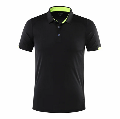 Quick Drying Short Sleeved Polo Shirt Made with Breathable Fabric