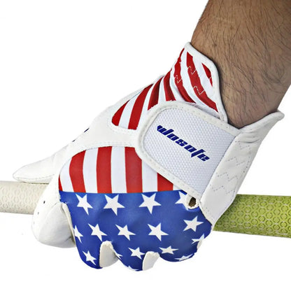 Men's American Flag Patterned Golf Glove